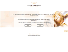 Tablet Screenshot of louisdegrenelle.fr